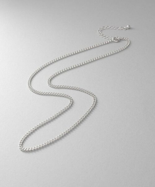 COCOSHNIK ONKITSCH / ココシュニックオンキッチュ ネックレス・ペンダント・チョーカー | シルバー デザインチェーン カーブネックレス | 詳細1