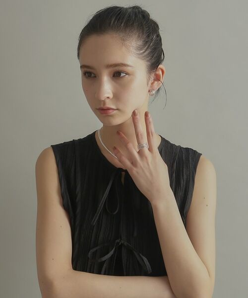 COCOSHNIK ONKITSCH / ココシュニックオンキッチュ ネックレス・ペンダント・チョーカー | シルバー デザインチェーン カーブネックレス | 詳細11