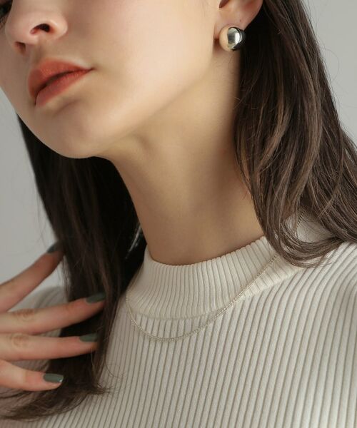 COCOSHNIK ONKITSCH / ココシュニックオンキッチュ ネックレス・ペンダント・チョーカー | シルバー デザインチェーン カーブネックレス | 詳細14