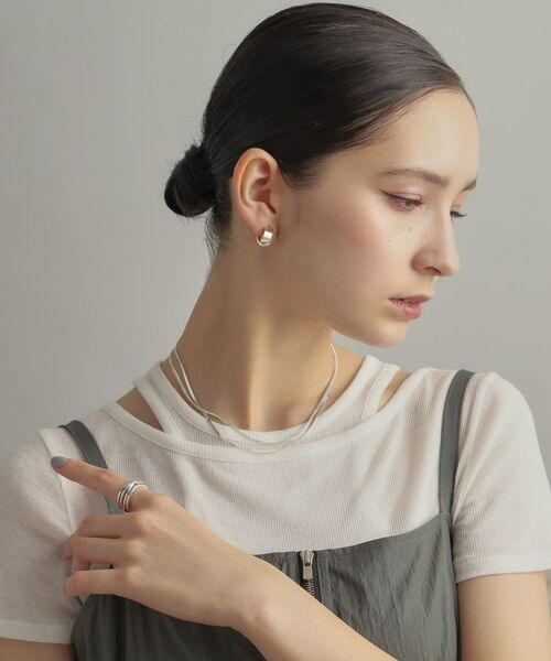 COCOSHNIK ONKITSCH / ココシュニックオンキッチュ ネックレス・ペンダント・チョーカー | シルバー デザインチェーン カーブネックレス | 詳細16