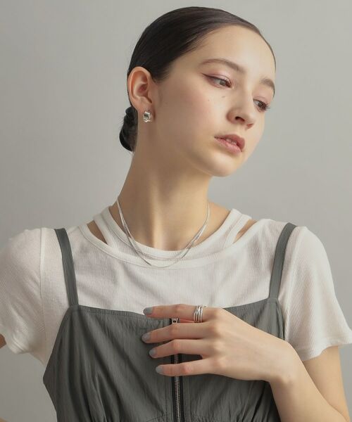 COCOSHNIK ONKITSCH / ココシュニックオンキッチュ ネックレス・ペンダント・チョーカー | シルバー デザインチェーン カーブネックレス | 詳細17