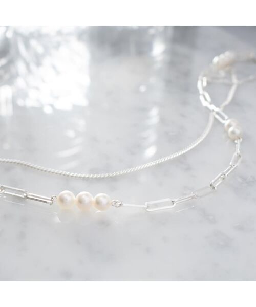 COCOSHNIK ONKITSCH / ココシュニックオンキッチュ ネックレス・ペンダント・チョーカー | シルバー デザインチェーン カーブネックレス | 詳細6