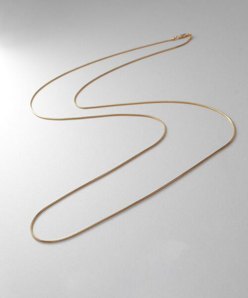 COCOSHNIK ONKITSCH / ココシュニックオンキッチュ ネックレス・ペンダント・チョーカー | シルバー デザインチェーン スネークネックレス（90cm） GP | 詳細1