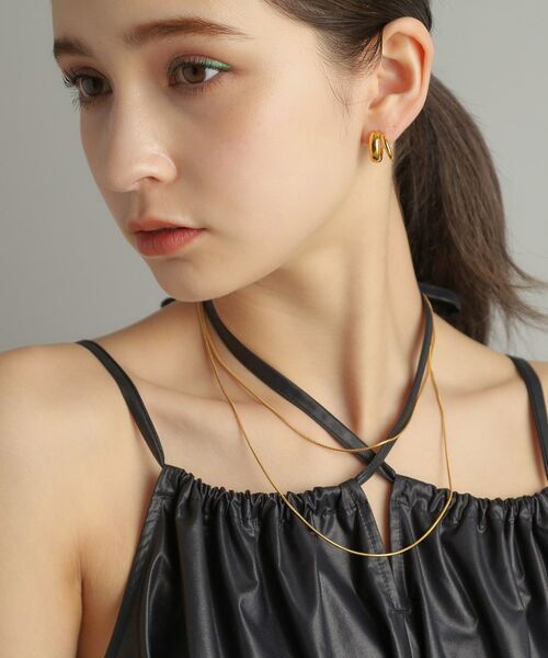 COCOSHNIK ONKITSCH / ココシュニックオンキッチュ ネックレス・ペンダント・チョーカー | シルバー デザインチェーン スネークネックレス（90cm） GP | 詳細13