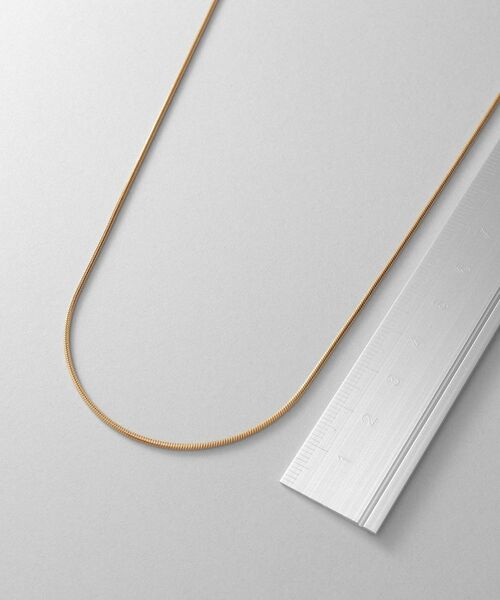 COCOSHNIK ONKITSCH / ココシュニックオンキッチュ ネックレス・ペンダント・チョーカー | シルバー デザインチェーン スネークネックレス（90cm） GP | 詳細3