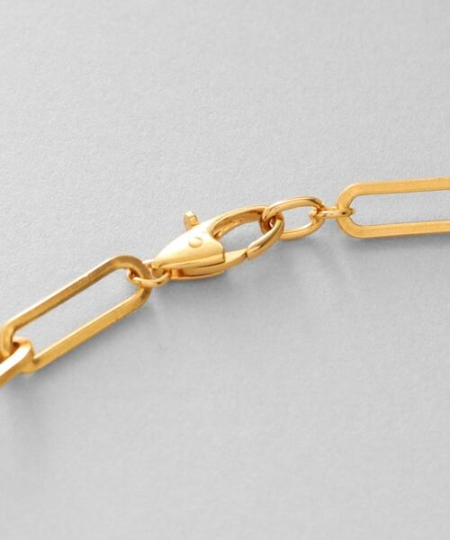 COCOSHNIK ONKITSCH / ココシュニックオンキッチュ ネックレス・ペンダント・チョーカー | シルバー フラットケーブルチェーン パールステーションネックレス GP | 詳細6