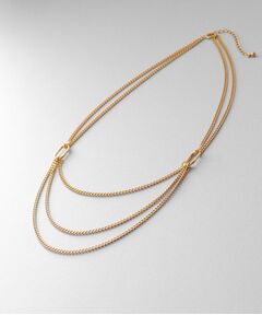 COCOSHNIK ONKITSCH / ココシュニックオンキッチュ ネックレス・ペンダント・チョーカー | シルバー カーブチェーン ビブネックレス GP