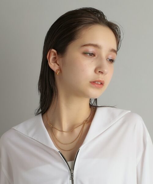 COCOSHNIK ONKITSCH / ココシュニックオンキッチュ ネックレス・ペンダント・チョーカー | シルバー カーブチェーン ビブネックレス GP | 詳細12