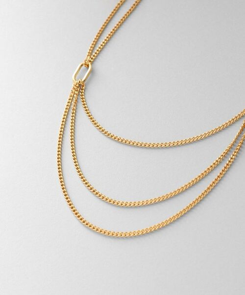 COCOSHNIK ONKITSCH / ココシュニックオンキッチュ ネックレス・ペンダント・チョーカー | シルバー カーブチェーン ビブネックレス GP | 詳細2