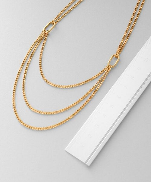 COCOSHNIK ONKITSCH / ココシュニックオンキッチュ ネックレス・ペンダント・チョーカー | シルバー カーブチェーン ビブネックレス GP | 詳細3