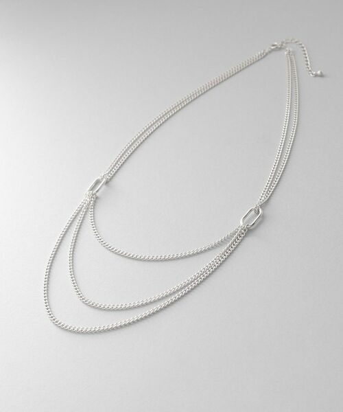 COCOSHNIK ONKITSCH / ココシュニックオンキッチュ ネックレス・ペンダント・チョーカー | シルバー カーブチェーン ビブネックレス | 詳細1