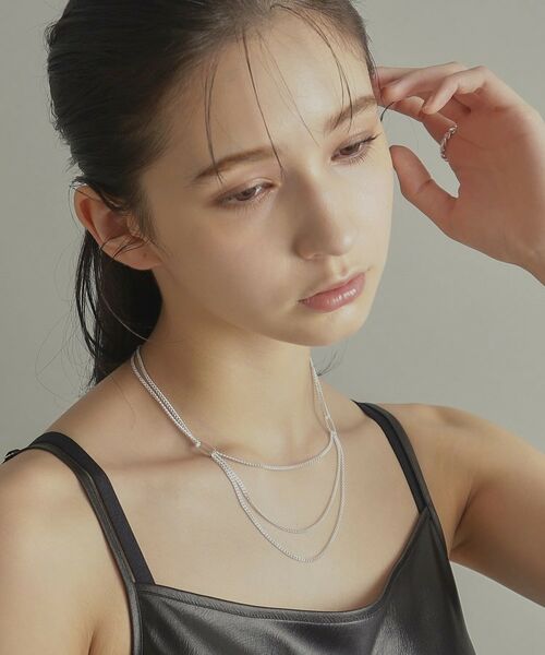 COCOSHNIK ONKITSCH / ココシュニックオンキッチュ ネックレス・ペンダント・チョーカー | シルバー カーブチェーン ビブネックレス | 詳細10