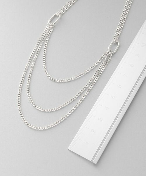 COCOSHNIK ONKITSCH / ココシュニックオンキッチュ ネックレス・ペンダント・チョーカー | シルバー カーブチェーン ビブネックレス | 詳細3