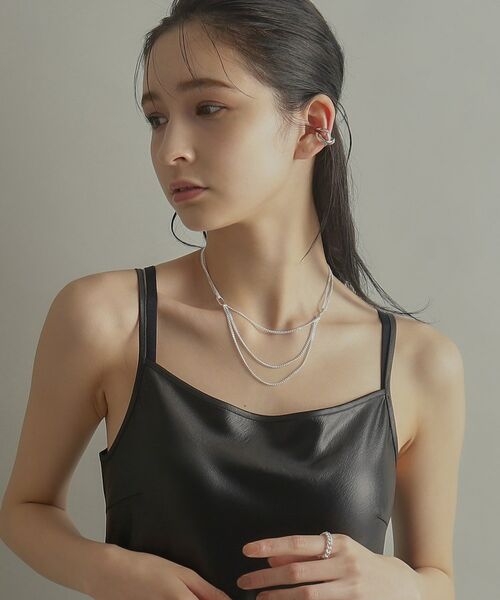 COCOSHNIK ONKITSCH / ココシュニックオンキッチュ ネックレス・ペンダント・チョーカー | シルバー カーブチェーン ビブネックレス | 詳細8