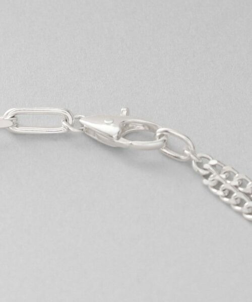 COCOSHNIK ONKITSCH / ココシュニックオンキッチュ ネックレス・ペンダント・チョーカー | シルバー ミックスチェーン アシンメトリードレープネックレス | 詳細4