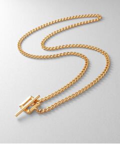 COCOSHNIK ONKITSCH / ココシュニックオンキッチュ ネックレス・ペンダント・チョーカー | シルバー カーブチェーン スクエアマンテルネックレス GP