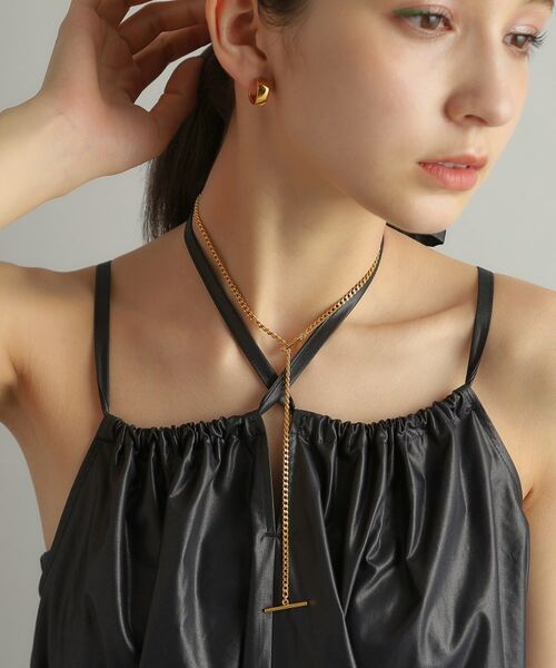 COCOSHNIK ONKITSCH / ココシュニックオンキッチュ ネックレス・ペンダント・チョーカー | シルバー カーブチェーン スクエアマンテルネックレス GP | 詳細11