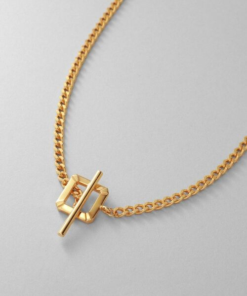 COCOSHNIK ONKITSCH / ココシュニックオンキッチュ ネックレス・ペンダント・チョーカー | シルバー カーブチェーン スクエアマンテルネックレス GP | 詳細2