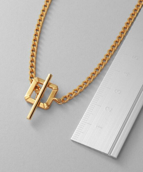 COCOSHNIK ONKITSCH / ココシュニックオンキッチュ ネックレス・ペンダント・チョーカー | シルバー カーブチェーン スクエアマンテルネックレス GP | 詳細3