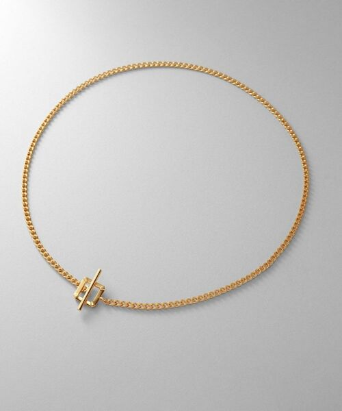 COCOSHNIK ONKITSCH / ココシュニックオンキッチュ ネックレス・ペンダント・チョーカー | シルバー カーブチェーン スクエアマンテルネックレス GP | 詳細4