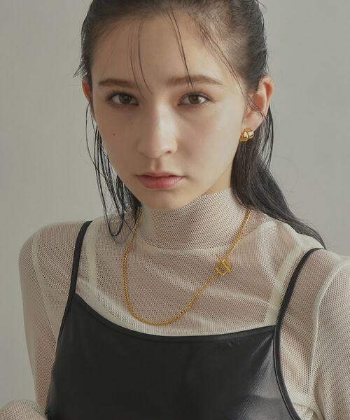 COCOSHNIK ONKITSCH / ココシュニックオンキッチュ ネックレス・ペンダント・チョーカー | シルバー カーブチェーン スクエアマンテルネックレス GP | 詳細8