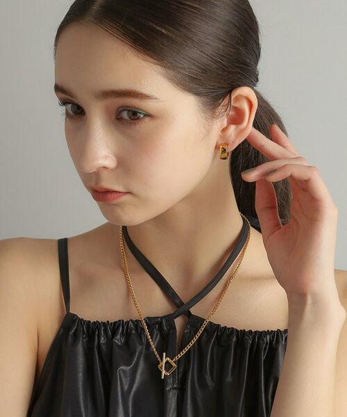 COCOSHNIK ONKITSCH / ココシュニックオンキッチュ ネックレス・ペンダント・チョーカー | シルバー カーブチェーン スクエアマンテルネックレス GP | 詳細9