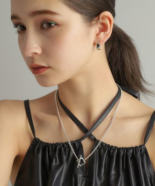 COCOSHNIK ONKITSCH / ココシュニックオンキッチュ ネックレス・ペンダント・チョーカー | シルバー カーブチェーン スクエアマンテルネックレス | 詳細13