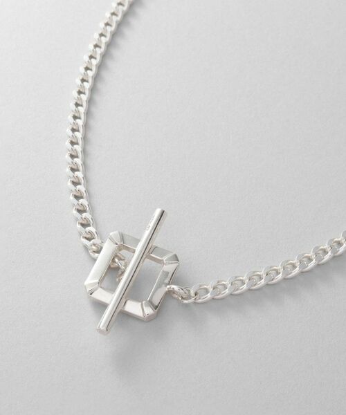 COCOSHNIK ONKITSCH / ココシュニックオンキッチュ ネックレス・ペンダント・チョーカー | シルバー カーブチェーン スクエアマンテルネックレス | 詳細2