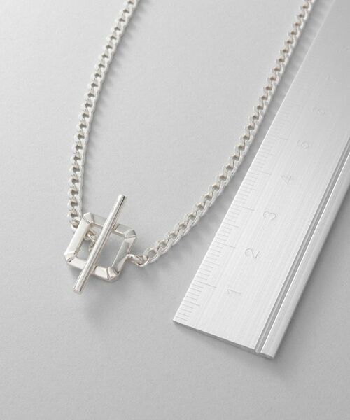 COCOSHNIK ONKITSCH / ココシュニックオンキッチュ ネックレス・ペンダント・チョーカー | シルバー カーブチェーン スクエアマンテルネックレス | 詳細3
