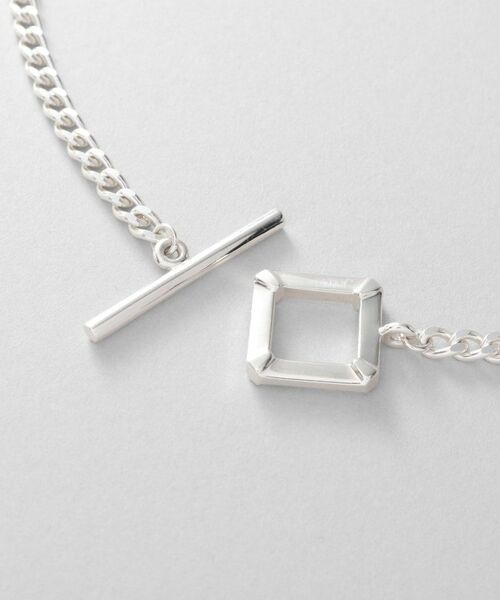 COCOSHNIK ONKITSCH / ココシュニックオンキッチュ ネックレス・ペンダント・チョーカー | シルバー カーブチェーン スクエアマンテルネックレス | 詳細4