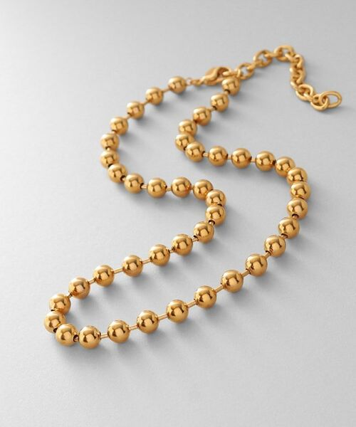 COCOSHNIK ONKITSCH / ココシュニックオンキッチュ ネックレス・ペンダント・チョーカー | シルバー デザインチェーン ボールネックレスL GP | 詳細1
