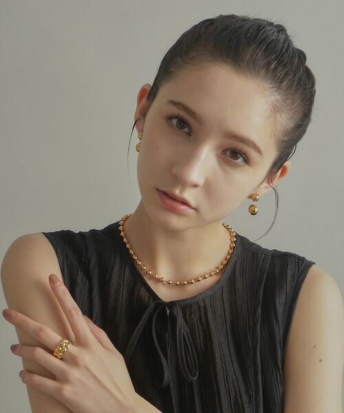 COCOSHNIK ONKITSCH / ココシュニックオンキッチュ ネックレス・ペンダント・チョーカー | シルバー デザインチェーン ボールネックレスL GP | 詳細12