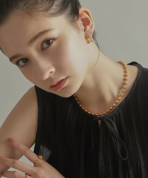 COCOSHNIK ONKITSCH / ココシュニックオンキッチュ ネックレス・ペンダント・チョーカー | シルバー デザインチェーン ボールネックレスL GP | 詳細13