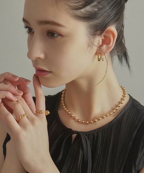 COCOSHNIK ONKITSCH / ココシュニックオンキッチュ ネックレス・ペンダント・チョーカー | シルバー デザインチェーン ボールネックレスL GP | 詳細14