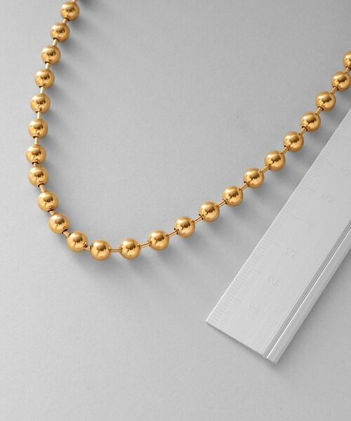 COCOSHNIK ONKITSCH / ココシュニックオンキッチュ ネックレス・ペンダント・チョーカー | シルバー デザインチェーン ボールネックレスL GP | 詳細3