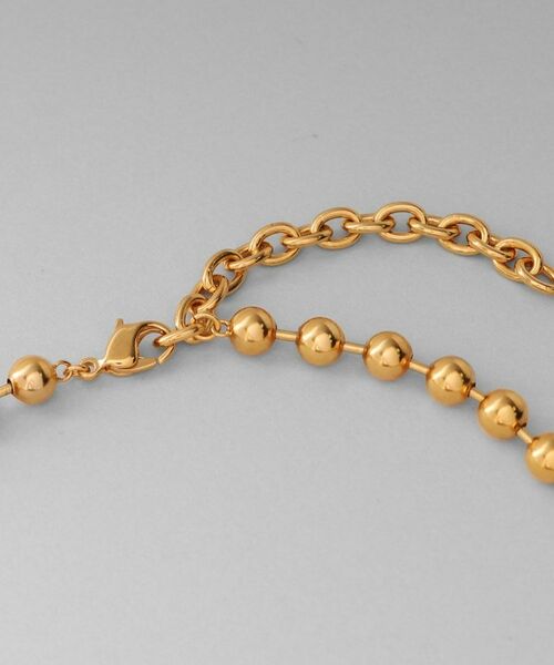 COCOSHNIK ONKITSCH / ココシュニックオンキッチュ ネックレス・ペンダント・チョーカー | シルバー デザインチェーン ボールネックレスL GP | 詳細4