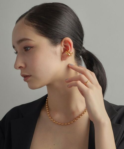 COCOSHNIK ONKITSCH / ココシュニックオンキッチュ ネックレス・ペンダント・チョーカー | シルバー デザインチェーン ボールネックレスL GP | 詳細9