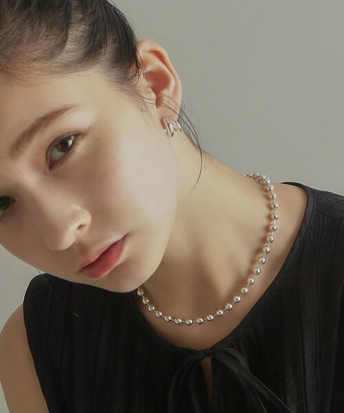 COCOSHNIK ONKITSCH / ココシュニックオンキッチュ ネックレス・ペンダント・チョーカー | シルバー デザインチェーン ボールネックレスL | 詳細10