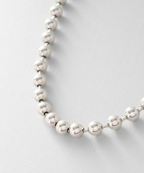 COCOSHNIK ONKITSCH / ココシュニックオンキッチュ ネックレス・ペンダント・チョーカー | シルバー デザインチェーン ボールネックレスL | 詳細2