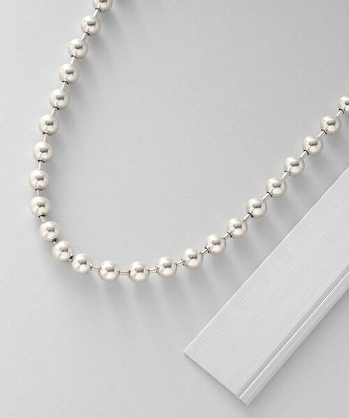 COCOSHNIK ONKITSCH / ココシュニックオンキッチュ ネックレス・ペンダント・チョーカー | シルバー デザインチェーン ボールネックレスL | 詳細3