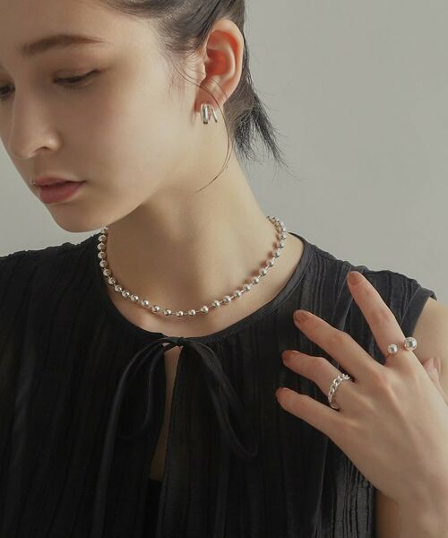 COCOSHNIK ONKITSCH / ココシュニックオンキッチュ ネックレス・ペンダント・チョーカー | シルバー デザインチェーン ボールネックレスL | 詳細9