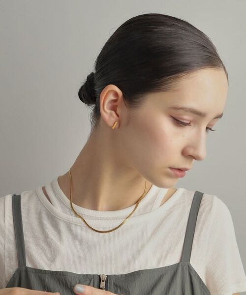 COCOSHNIK ONKITSCH / ココシュニックオンキッチュ ネックレス・ペンダント・チョーカー | シルバー デザインチェーン フラットスネークネックレスM GP | 詳細12