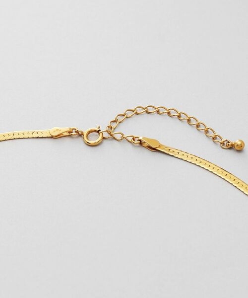 COCOSHNIK ONKITSCH / ココシュニックオンキッチュ ネックレス・ペンダント・チョーカー | シルバー デザインチェーン フラットスネークネックレスM GP | 詳細3