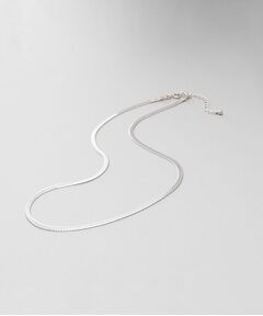 COCOSHNIK ONKITSCH / ココシュニックオンキッチュ ネックレス・ペンダント・チョーカー | シルバー デザインチェーン フラットスネークネックレスM