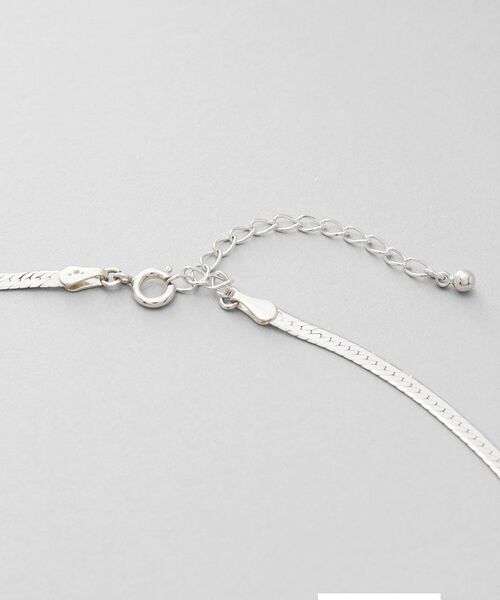 COCOSHNIK ONKITSCH / ココシュニックオンキッチュ ネックレス・ペンダント・チョーカー | シルバー デザインチェーン フラットスネークネックレスM | 詳細3