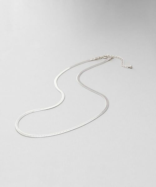 COCOSHNIK ONKITSCH / ココシュニックオンキッチュ ネックレス・ペンダント・チョーカー | シルバー デザインチェーン フラットスネークネックレスM（シルバー(600)）