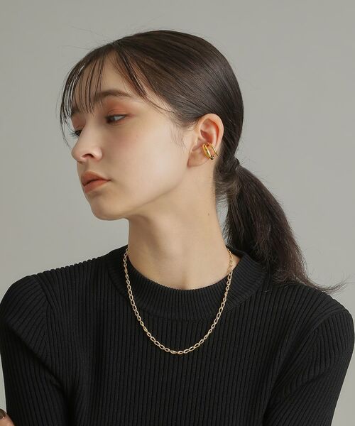 COCOSHNIK ONKITSCH / ココシュニックオンキッチュ ネックレス・ペンダント・チョーカー | シルバー デザインチェーン ロングカーブネックレス GP | 詳細7