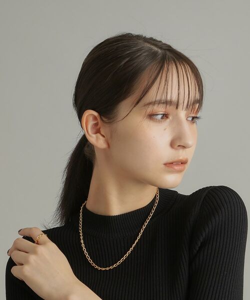 COCOSHNIK ONKITSCH / ココシュニックオンキッチュ ネックレス・ペンダント・チョーカー | シルバー デザインチェーン ロングカーブネックレス GP | 詳細8