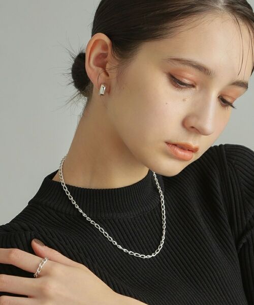 COCOSHNIK ONKITSCH / ココシュニックオンキッチュ ネックレス・ペンダント・チョーカー | シルバー デザインチェーン ロングカーブネックレス | 詳細6