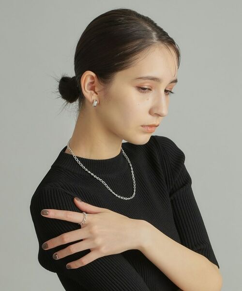 COCOSHNIK ONKITSCH / ココシュニックオンキッチュ ネックレス・ペンダント・チョーカー | シルバー デザインチェーン ロングカーブネックレス | 詳細7